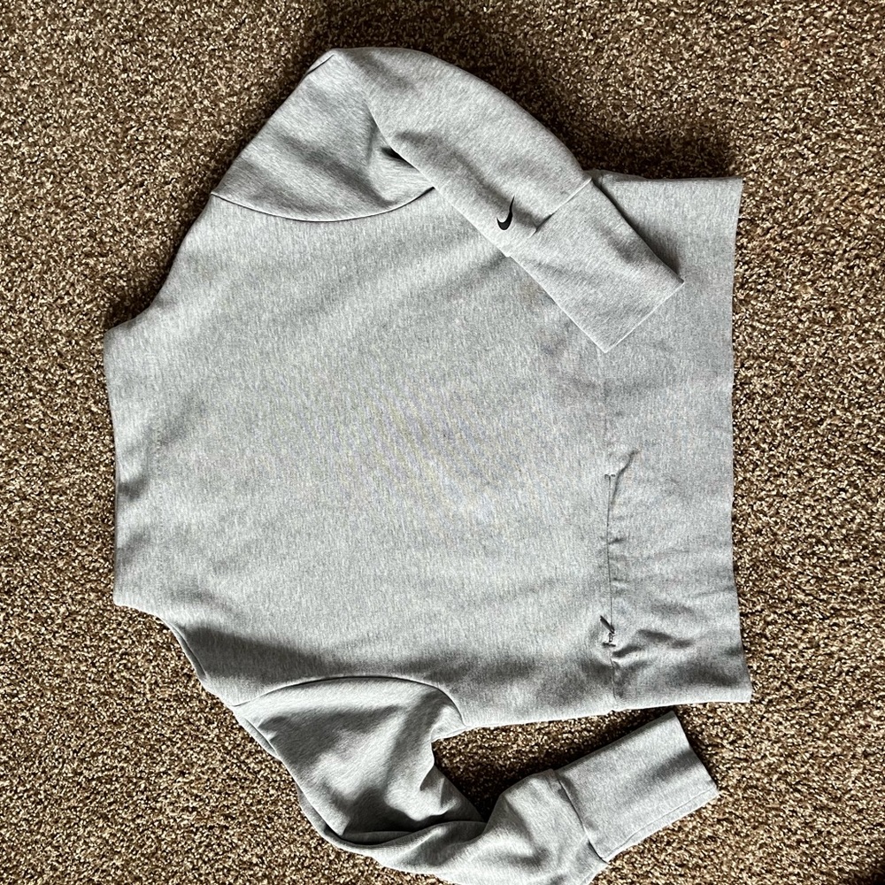 Nike women size small, gray high crew, cropped sweatshirt
